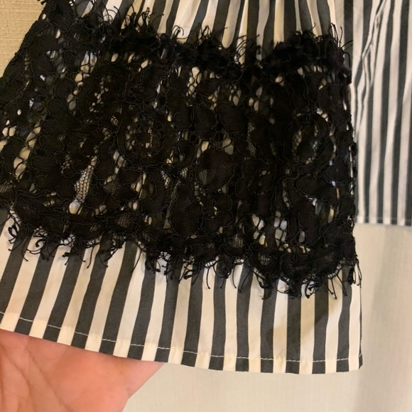 Worthington blouse gray and white - Picture 2 of 6